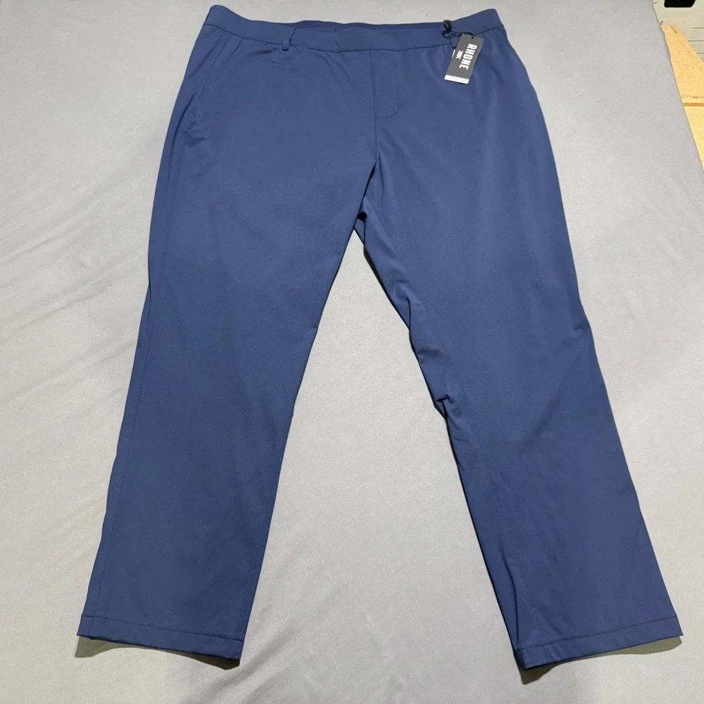 new Rhone Commuter Pants Mens XXL Navy Blue Performance Tech Trousers